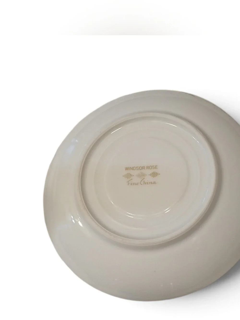 Vintage Windsor Rose Flat Cup & Saucer Set